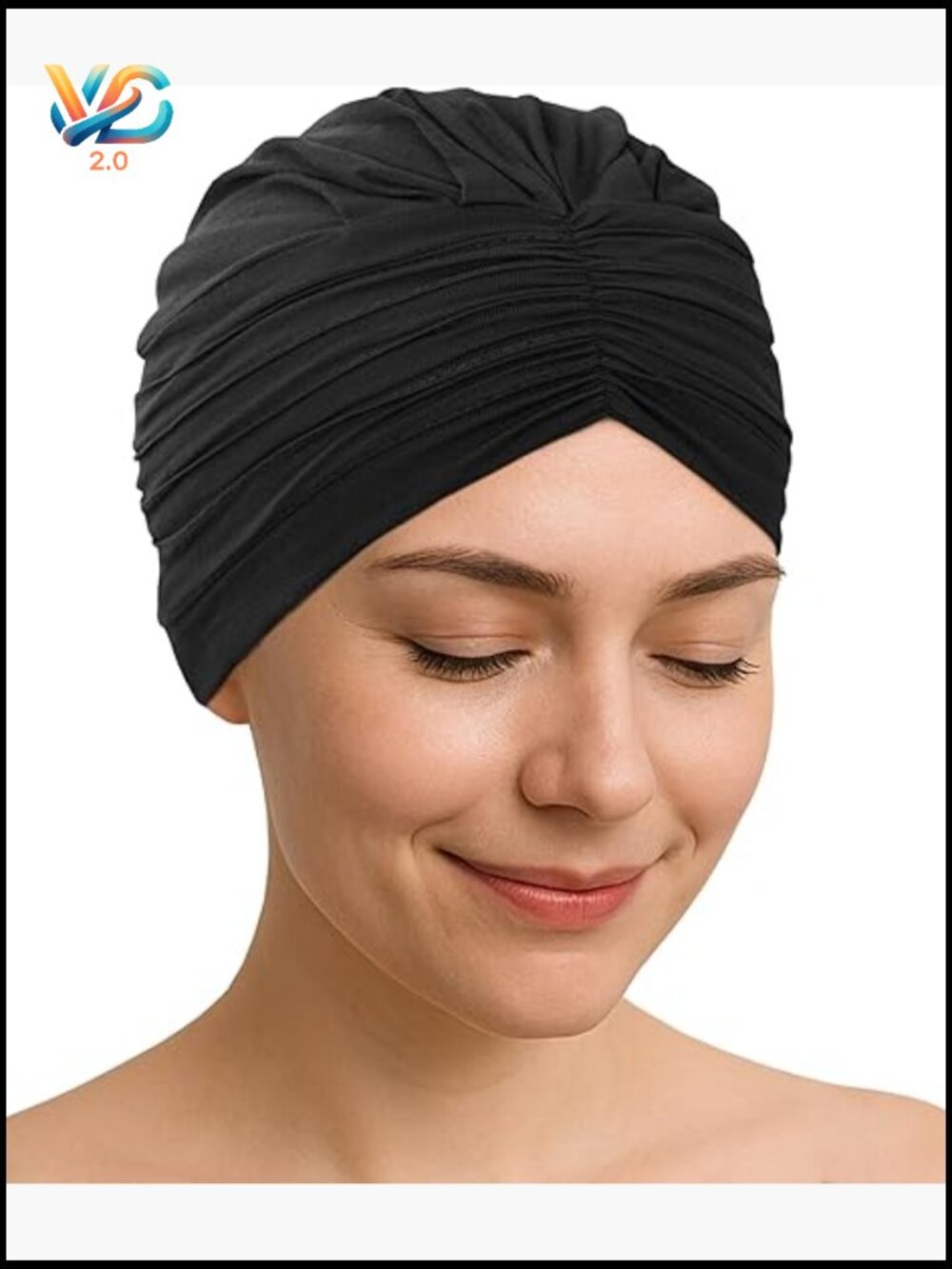 Soft Turban Beanie for Hair Loss, Breathable Chemo Hat, Adjustable Headwrap